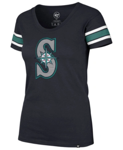 47 Brand Women's Seattle Mariners Off Campus Scoop T-shirt In Navy