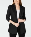 INC INTERNATIONAL CONCEPTS INC PETITE RUCHED-SLEEVE BLAZER, CREATED FOR MACY'S