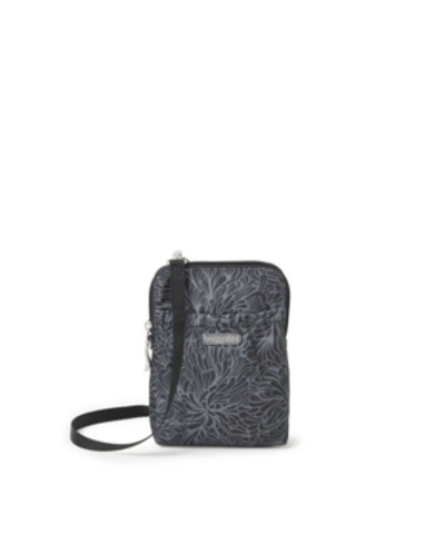 Baggallini Women's Rfid Bryant Crossbody In Midnight Blossom