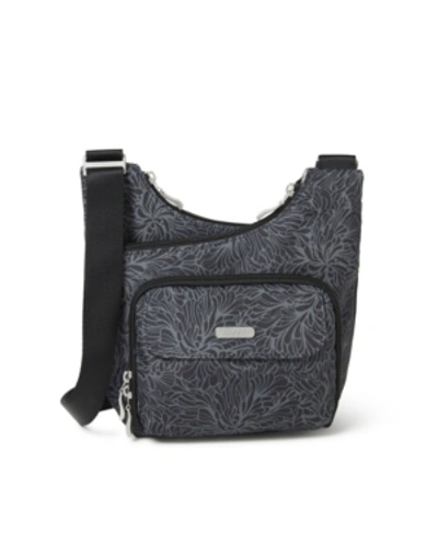 Baggallini Criss Cross Women's Crossbody In Midnight Blossom