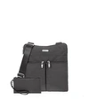 Baggallini On Track Zip Crossbody With Rfid Phone Wristlet In Charcoal