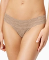 B.tempt'd By Wacoal Lace Kiss Thong Underwear 970182 In Au Natural (nude 4)