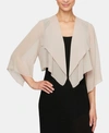 Alex Evenings Hanky Bolero Cardigan In Champagne