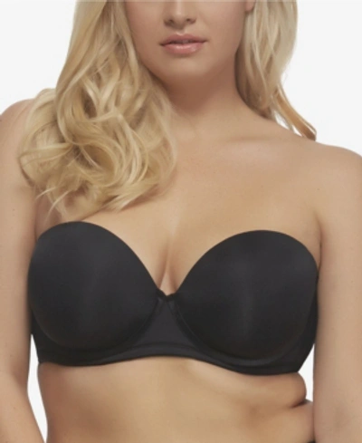 Paramour By Felina Marvelous Full Figure Strapless Contour Bra In Black