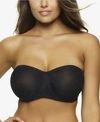 Paramour By Felina Delightful Full Figure Unlined Strapless Bra In Black