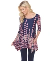 White Mark Women's Rella Tunic In Navy