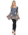 Shop White Mark Women's Erie Tunic In Grey