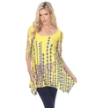 White Mark Women's Rella Tunic In Yellow