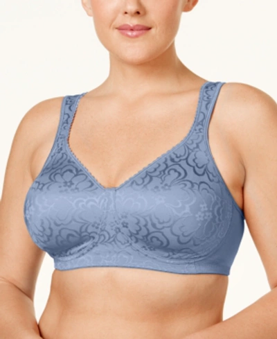Playtex 18 Hour Ultimate Lift And Support Wireless Bra 4745 In Zen Blue