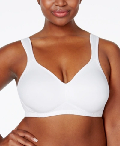 Playtex 18 Hour Smoothing Wireless Bra With Cool Comfort 4049, Online Only In White