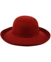 Epoch Hats Company Angela & William Wide Brim Sun Bucket Hat With Roll Up Edge In Burgundy