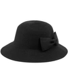 Epoch Hats Company Angela & William Poly Braid Bucket Sun Hat With Ribbon In Black