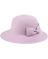 Epoch Hats Company Angela & William Poly Braid Bucket Sun Hat With Ribbon In Lavender