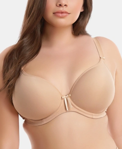 ELOMI FULL FIGURE BIJOU UNDERWIRE BANDED MOLDED CUP BRA EL8722, ONLINE ONLY