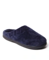 Dearfoams Darcy Quilted Cuff Velour Clog Slipper In Peacoat