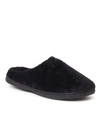 Dearfoams Darcy Quilted Cuff Velour Clog Slipper In Black