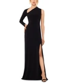 BETSY & ADAM ONE-SLEEVE GOWN