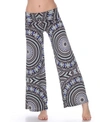 White Mark Geometric Print Palazzo Pants In Blue