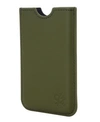 Token Leather Iphone Case In Green