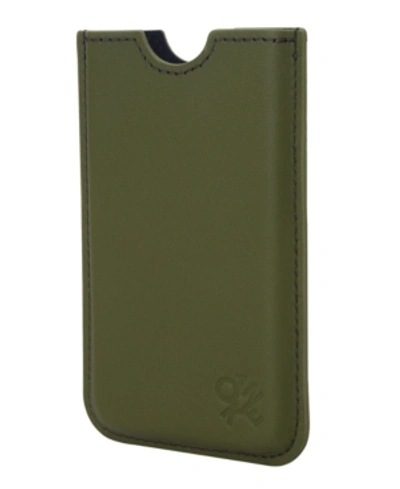 Token Leather Iphone Case In Green