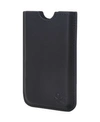 Token Leather Iphone Case In Black
