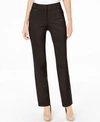 Jm Collection Hollywood Ponte-knit Pull-on Pants In Regular And Short Length, Created For Macy's In Espresso Roast