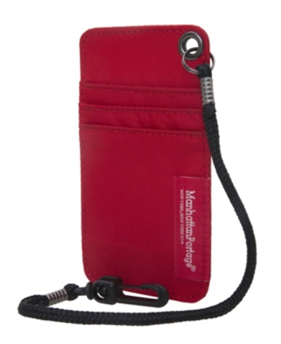 Manhattan Portage City Tech Id Case In Red