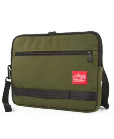 Manhattan Portage Large Henry Portfolio Case In Olive