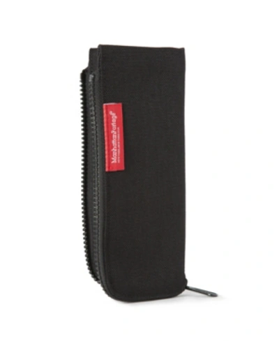 Manhattan Portage Half Zip Pen Case In Black