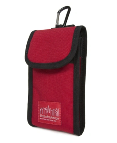 Manhattan Portage Large Smartphone Accessory Case In Red