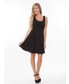 White Mark Women's Crystal Dress In Black
