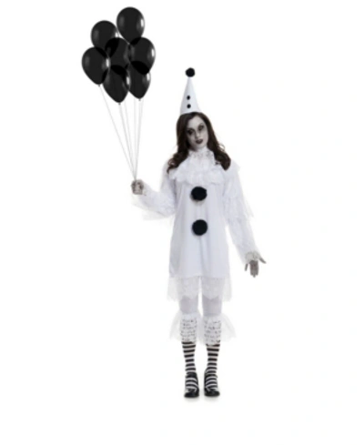 Buyseasons Women's Heartbroken Clown Adult Costume In White