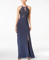NIGHTWAY LACE HALTER GOWN