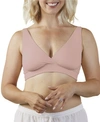 Bravado Designs Womens Rose Clay Ballet Stretch-recycled-nylon Nursing Bra In Pink