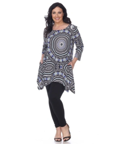 WHITE MARK PLUS SIZE MAJI TUNIC