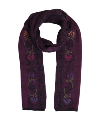 Simply Natural Women's Alpaca-wool Anastasia Scarf In Purple