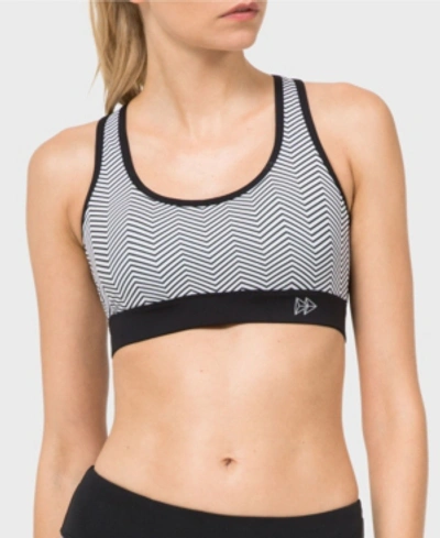 Yvette Sports Bra High Impact Support In Wave Print