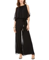Msk Petite Blouson Jumpsuit In Black