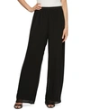 Alex Evenings Silky Chiffon Basic Pant Dress In Black
