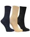 LOVE SOCK COMPANY 3 PACK WOMEN'S SHIMMER SOCKS BUNDLE BY