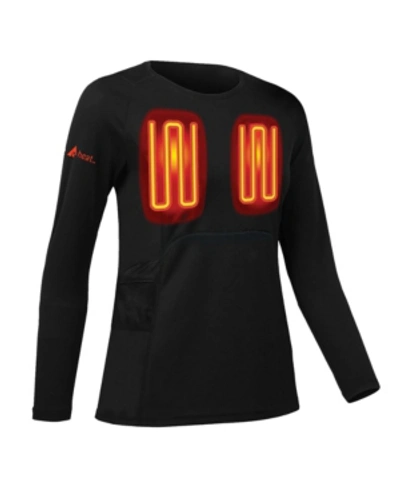 Actionheat Women's 5v Battery Heated Base Layer Shirt In Black