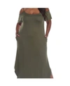 White Mark Plus Size Lexi Maxi Dress In Olive