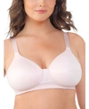 Vanity Fair Full Figure Beauty Back Smoother Wireless Bra 71380 In Sheer Quartz (nude 4)