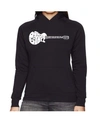 La Pop Art Women's Word Art Hooded Sweatshirt -don't Stop Believin' In Black