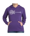 La Pop Art Women's Word Art Hooded Sweatshirt -blues Legends In Purple
