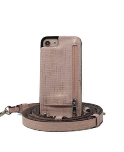 Hera Cases Crossbody 6 Or 6s Or 7 Or 8 Or Se Iphone Case With Strap Wallet In Pink