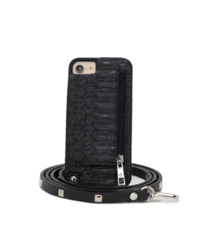 Hera Cases Crossbody 6 Or 6s Or 7 Or 8 Or Se Iphone Case With Strap Wallet In Black