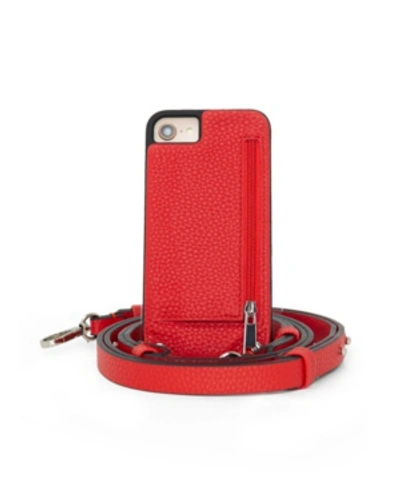 Hera Cases Crossbody 6 Or 6s Or 7 Or 8 Or Se Iphone Case With Strap Wallet In Red