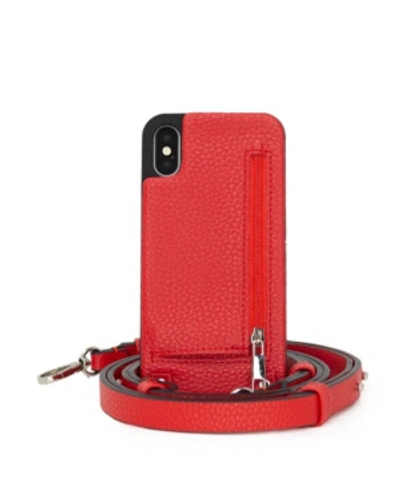 Hera Cases Crossbody Xs Max Iphone Case With Strap Wallet In Red