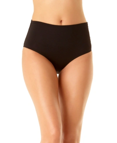 Anne Cole High-waist Bikini Bottoms Women's Swimsuit In Black